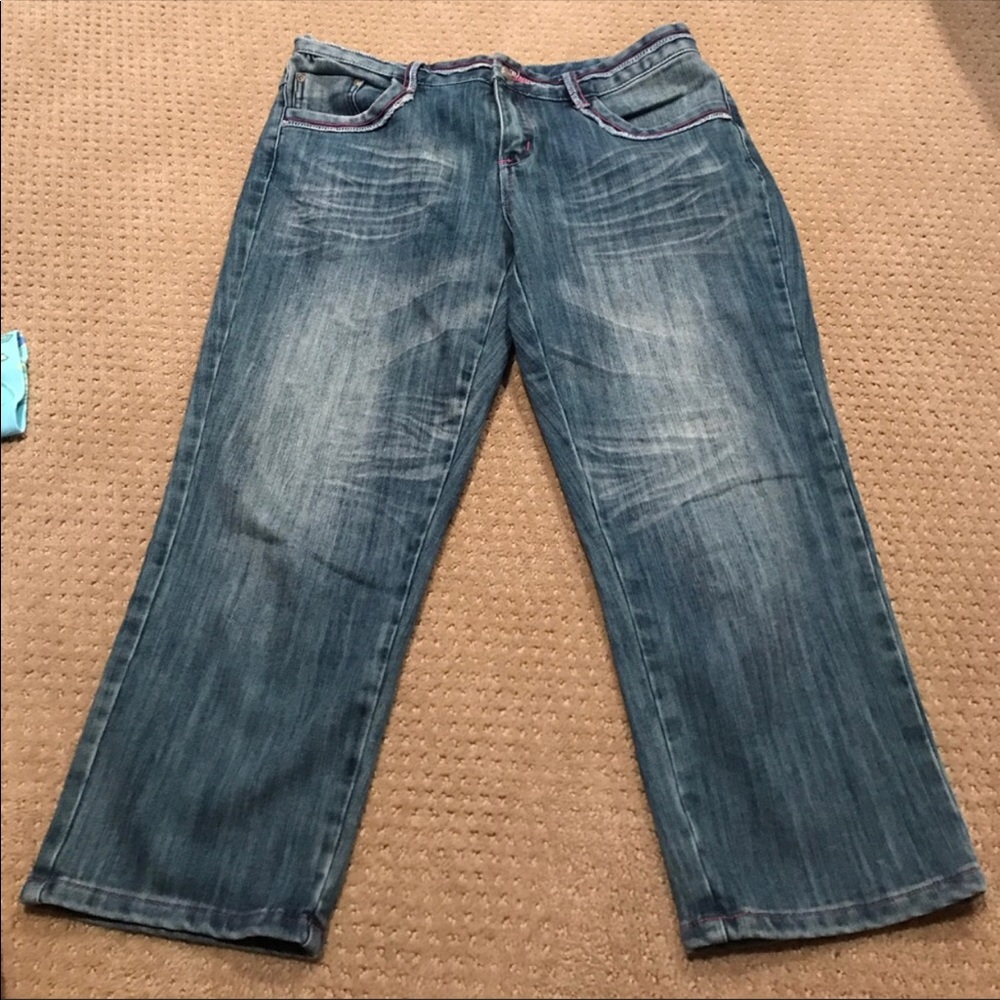 Cache Crop Size 10 Jeans